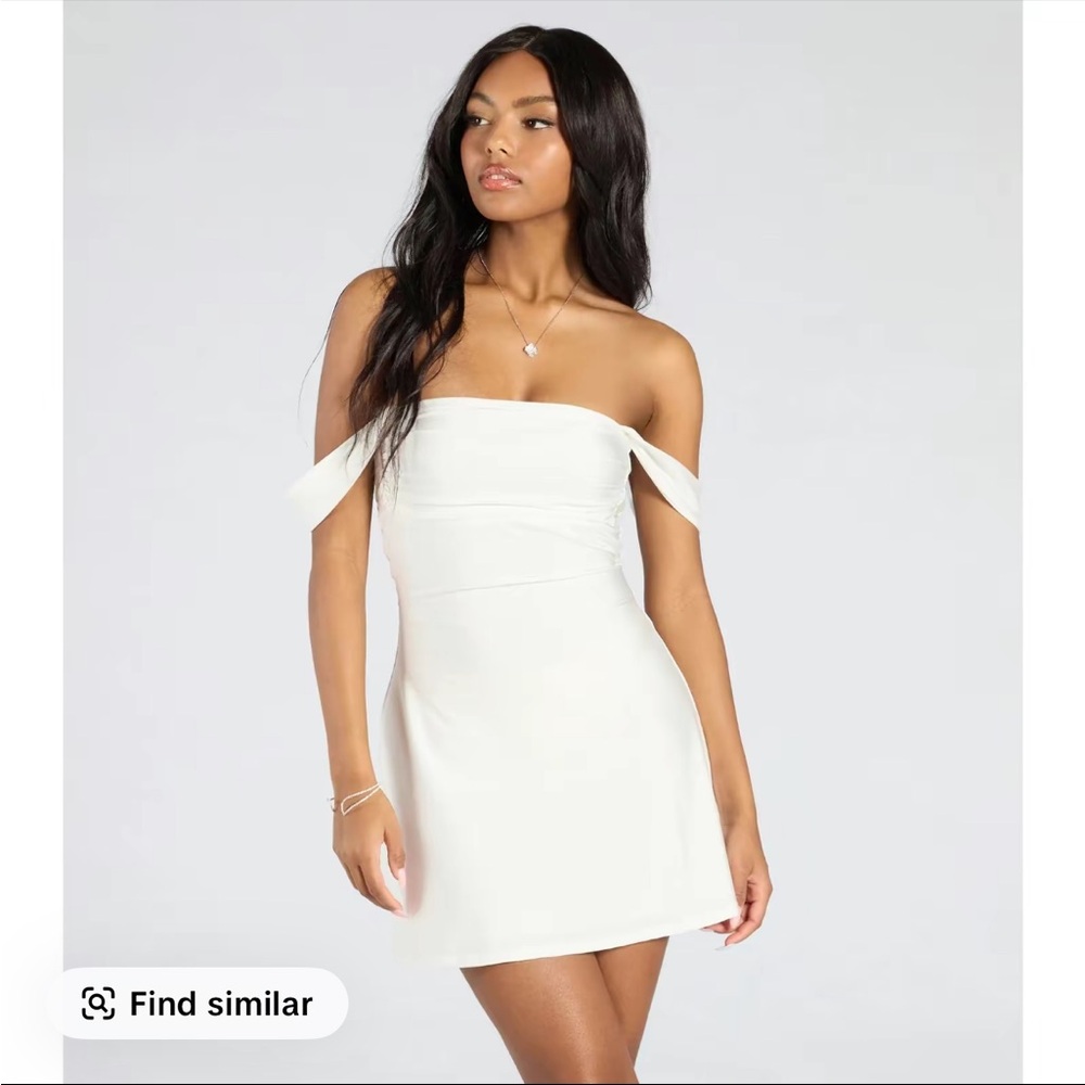 Windsor Strapless White Dress
